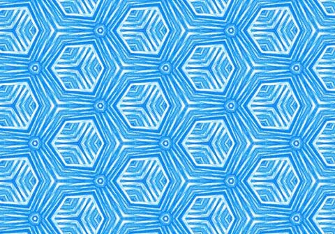 Abstract bright blue repeating pattern Stock Illustration