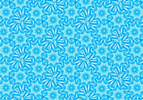 Abstract bright blue repeating pattern Stock Illustration