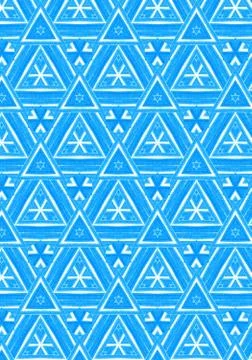 Abstract bright blue repeating pattern Stock Illustration