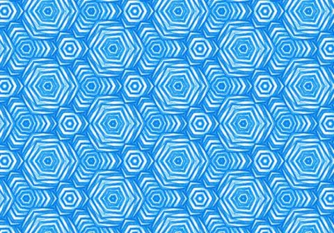 Abstract bright blue repeating pattern Stock Illustration