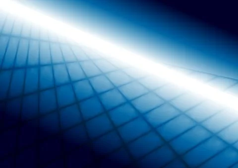 Abstract bright blue squares tech perspective background イラスト素材