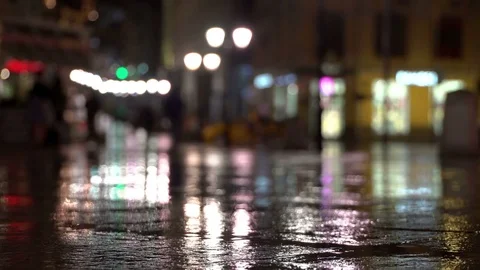 Abstract bright blurred background with raindrop that fall on the colorful 動画素材 78241043