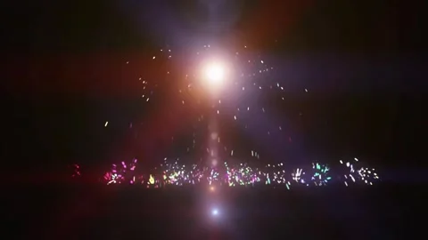 Abstract bright bokeh light with sparkling particles falling motion background  Stock-Footage 268192698