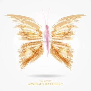 Abstract bright butterfly Stock Illustration