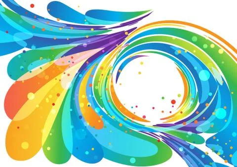 Abstract bright circle frame background Stock Illustration