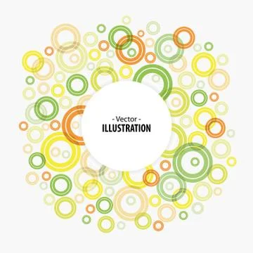 Abstract bright circles background Stock Illustration