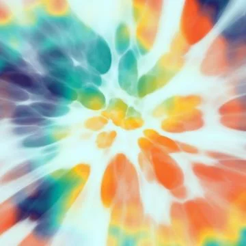 Abstract bright colored dyed batik fabric swirl Stock Illustration