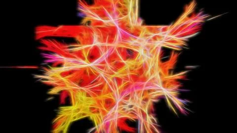 Abstract bright colored energy background Stock Illustration