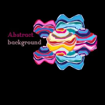 Abstract bright colorful elements Stock Illustration