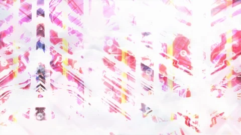 Abstract Bright Contrasting White Lines on Pink Backdrop Stock Footage 112728962