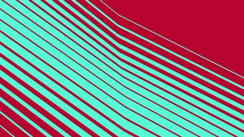 Abstract bright cyan and red diagonal striped pattern Illustrazione stock