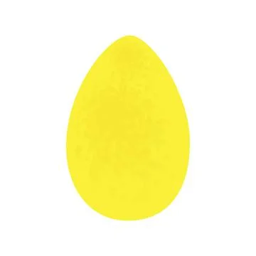 Abstract Bright Easter egg in trendy pale yellow watercolor. Happy Easter Stock-Illustration