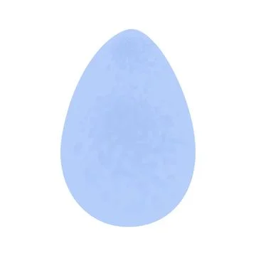 Abstract Bright Easter egg in trendy soft blue watercolor. Happy Easter. Holiday Illustrazione stock