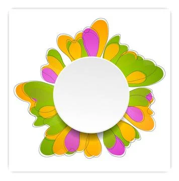 Abstract bright flower vector design Abstract bright flower summer design.... Stockfoto's
