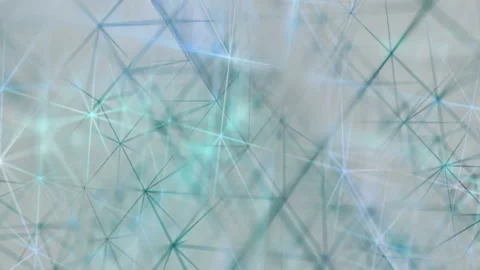 Abstract Bright Futuristic Sci-Fi Polygonal Lines Motion Background Stock Footage 100203990