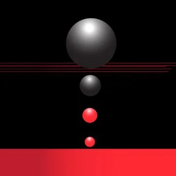 Abstract bright geometric background with different objects Stock Illustration