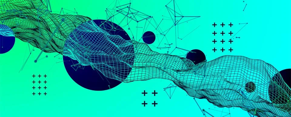 Abstract bright geometric  background. Vector illustration Stock Illustration