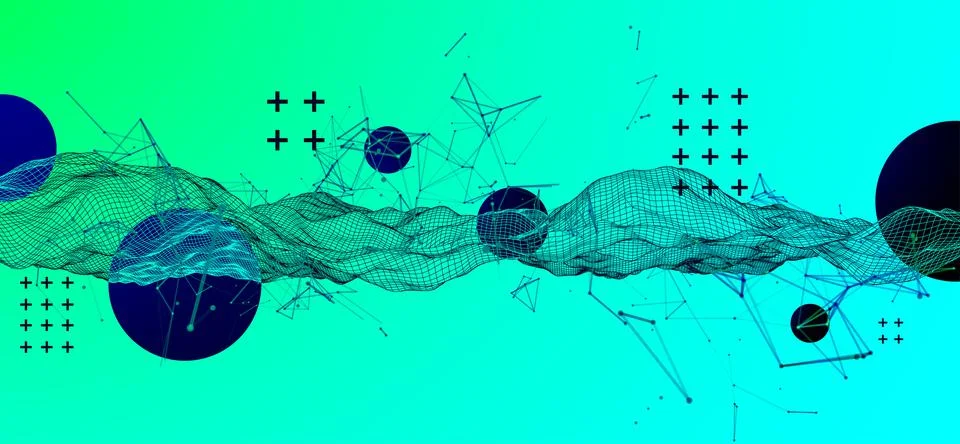 Abstract bright geometric  background. Vector illustration Stock Illustration