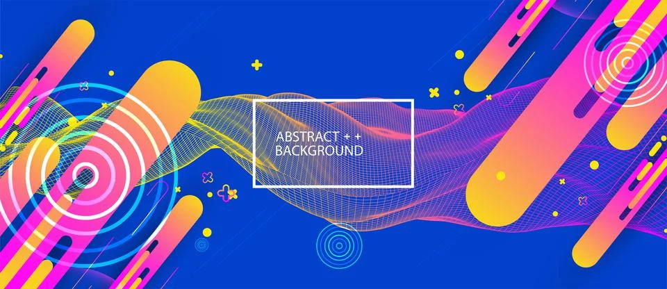 Abstract bright geometric  background. Vector illustration Stock Illustration