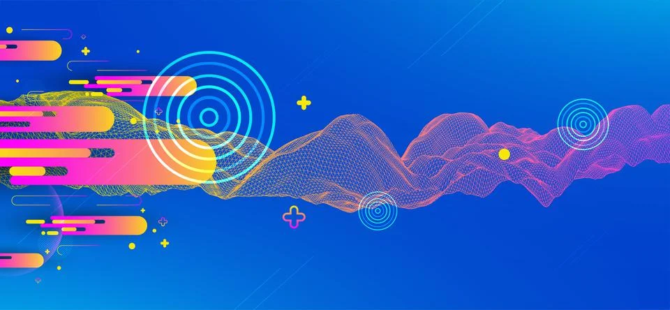 Abstract bright geometric  background. Vector illustration 스톡 일러스트