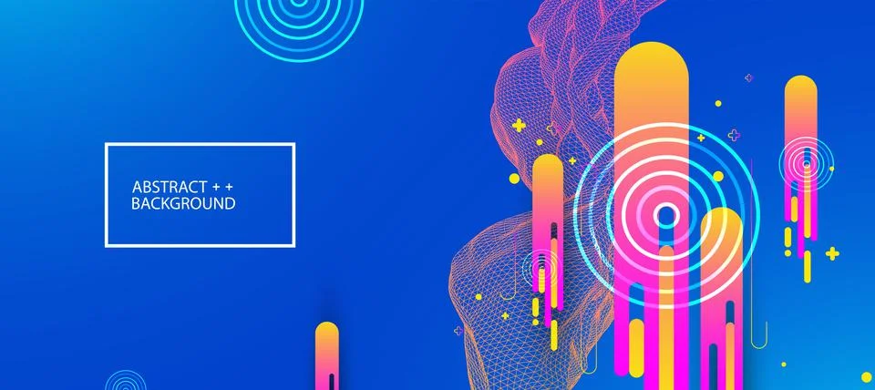 Abstract bright geometric  background. Vector illustration Stock Illustration