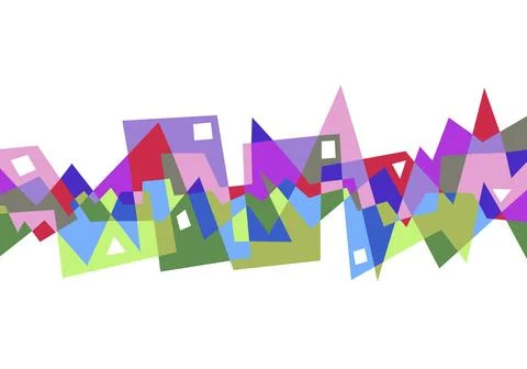 Abstract bright geometric pattern on white background イラスト素材