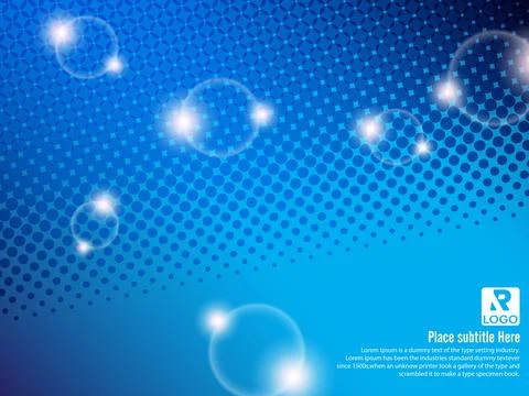 Abstract bright glitter blue background Stock-Illustration