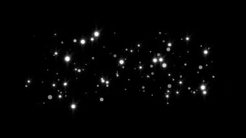 Abstract bright glitter particles in space, computer generated abstract Illustrazione stock