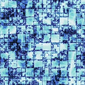 Abstract bright graphic art pattern background full of squares. Seamless text 库存插图