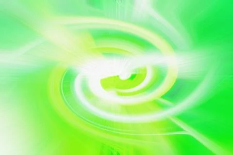 Abstract bright green and white swirling motion blur background with dynamic Stock Illustration