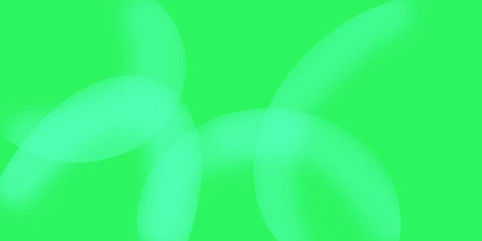 Abstract bright green background with soft translucent overlapping curved s.. Stock Illustration