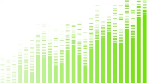 Abstract bright green growing financial graph chart motion background Stock Footage 330487347