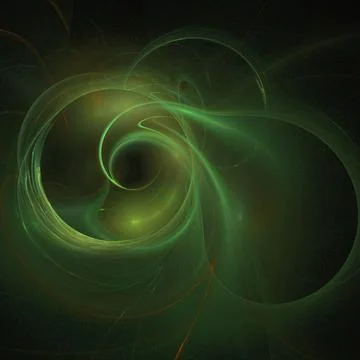 Abstract bright green pattern on black, color graphics, background Illustrazione stock