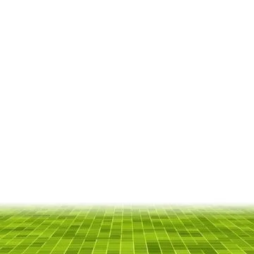 Abstract bright green square pixel tile mosaic wall background and texture. Stock Illustration