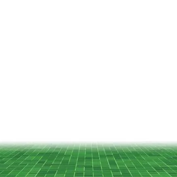 Abstract bright green square pixel tile mosaic wall background and texture. Stock Illustration