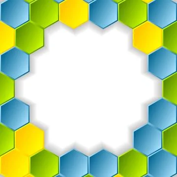 Abstract bright hexagons pattern design Abstract bright hexagons pattern d... Stock Photos