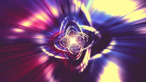 Abstract Bright Infinity Tunnel Motion Background 스톡 동영상 281962608