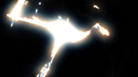 Abstract bright lightning Video stock 52705549