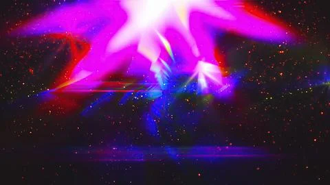 Abstract bright with lights and particles Stock Illustration