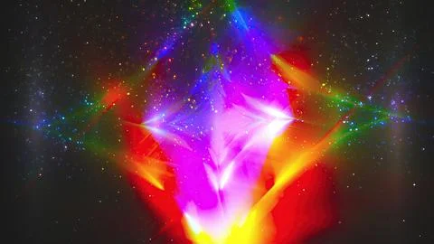 Abstract bright with lights and particles Stock Illustration