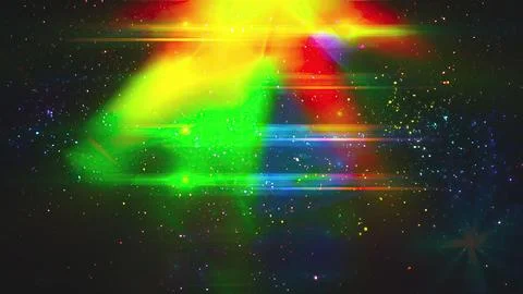 Abstract bright with lights and particles Stock Illustration