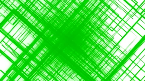 Abstract bright lines and moving and interlacing on a white background. Motion Stock Footage 266763620