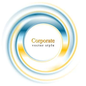 Abstract bright logo ring Stock Illustration