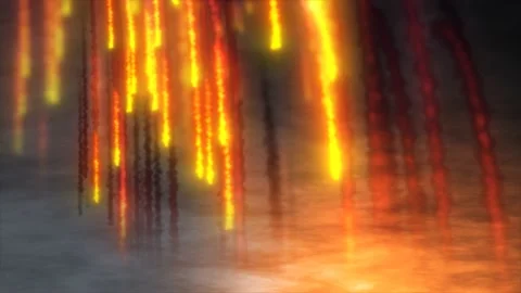 Abstract bright meteors burning falling from the sky, meteorites falling wi.. Stock Footage 233886768