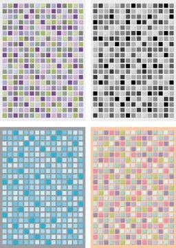 Abstract bright mosaic in vector Stock Illustration