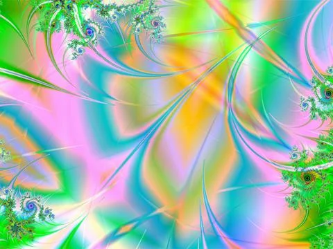 Abstract bright multicolor linear pattern, color graphics, background, design イラスト素材