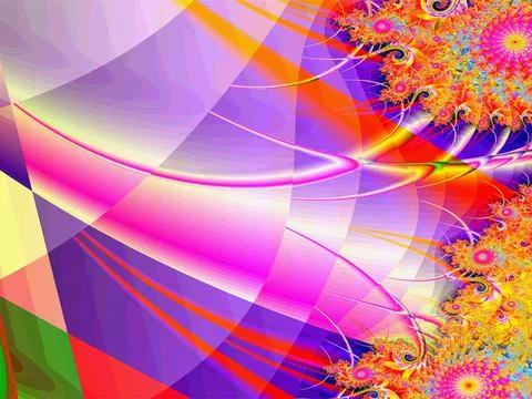 Abstract bright multicolor linear pattern, color graphics, background, design 스톡 일러스트