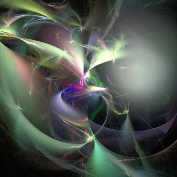 Abstract bright multicolor rainbow pattern on black, color graphics Illustrazione stock