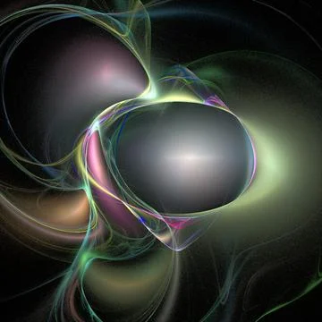 Abstract bright multicolor rainbow pattern on black, color graphics 스톡 일러스트