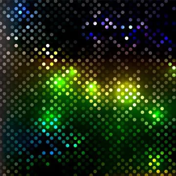 Abstract bright multicolored dotted wallpaper background. Vector illustration Stock Illustration